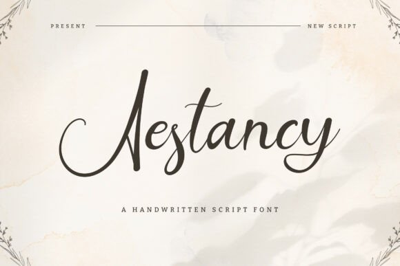 Aestancy: A Handwritten Typeface for Editorial Warmth