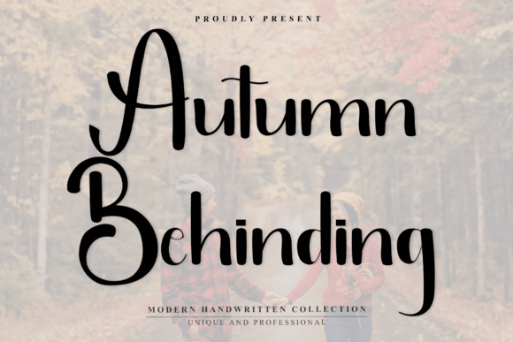 Autumn Behinding: A Handwritten Font for Editorial Warmth