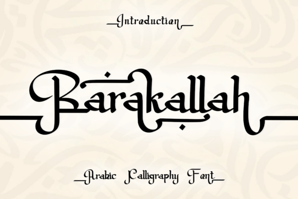 Barakallah: A Modern Script Font for Web Design