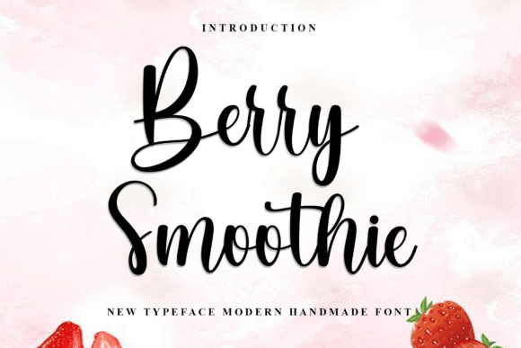 Berry Smoothie Typeface for Festive Campaigns