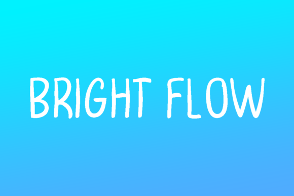 Bright Flow: A Readable Script Font for Crafters