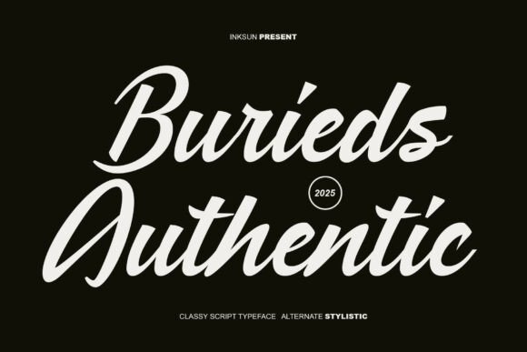 Burieds Authentic Typeface for Branding
