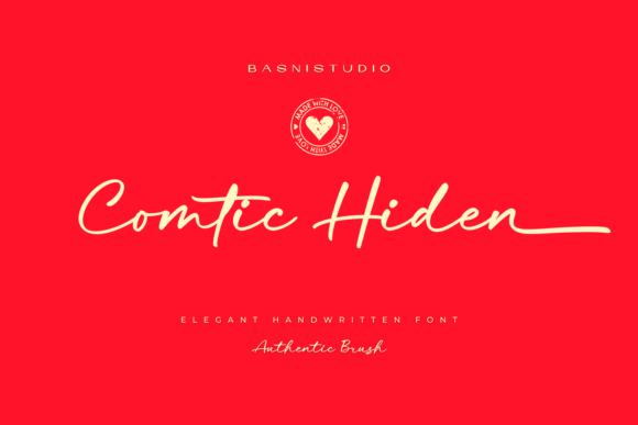 Comtic Hiden Font: Elevate Your Handmade Brand