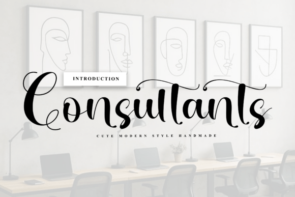 Consultants: A Handwritten Typeface for Editorial Design
