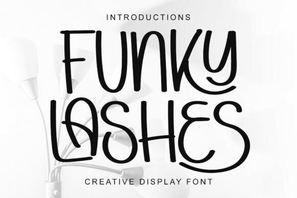 Funky Lashes: A Modern Script Font for Editorial Design