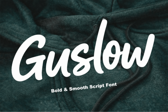 Guslow: A Modern Script Font for Branding