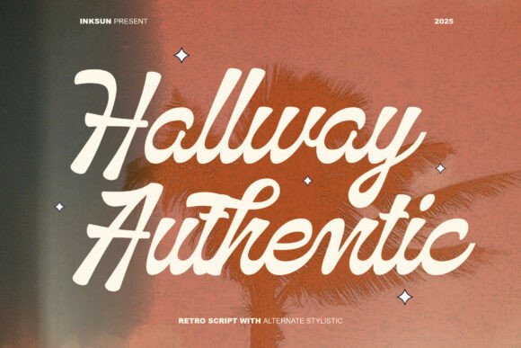 Hallway Authentic: A Retro Script Typeface for Bold Branding