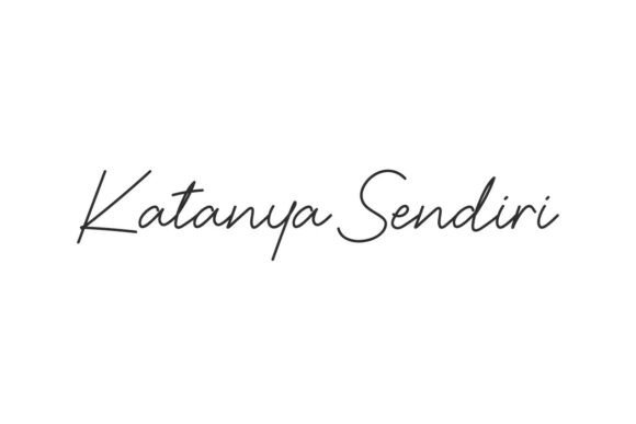 Katanya Sendiri: The Handwritten Font for Scroll-Stopping Social Media