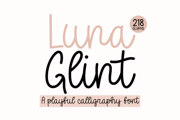 Luna Glint: A Script Font for Brand Identity