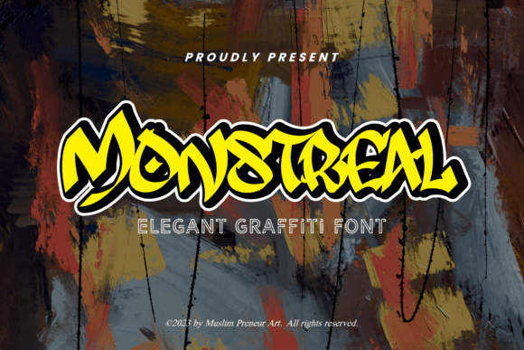 Monstreal: A Bold Graffiti Font for Web Design