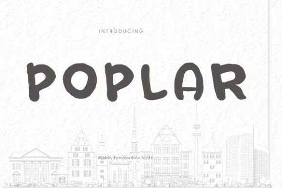 Poplar: A Handcrafted Font for Bold Branding