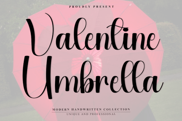 Valentine Umbrella: A Script Font for Modern Branding